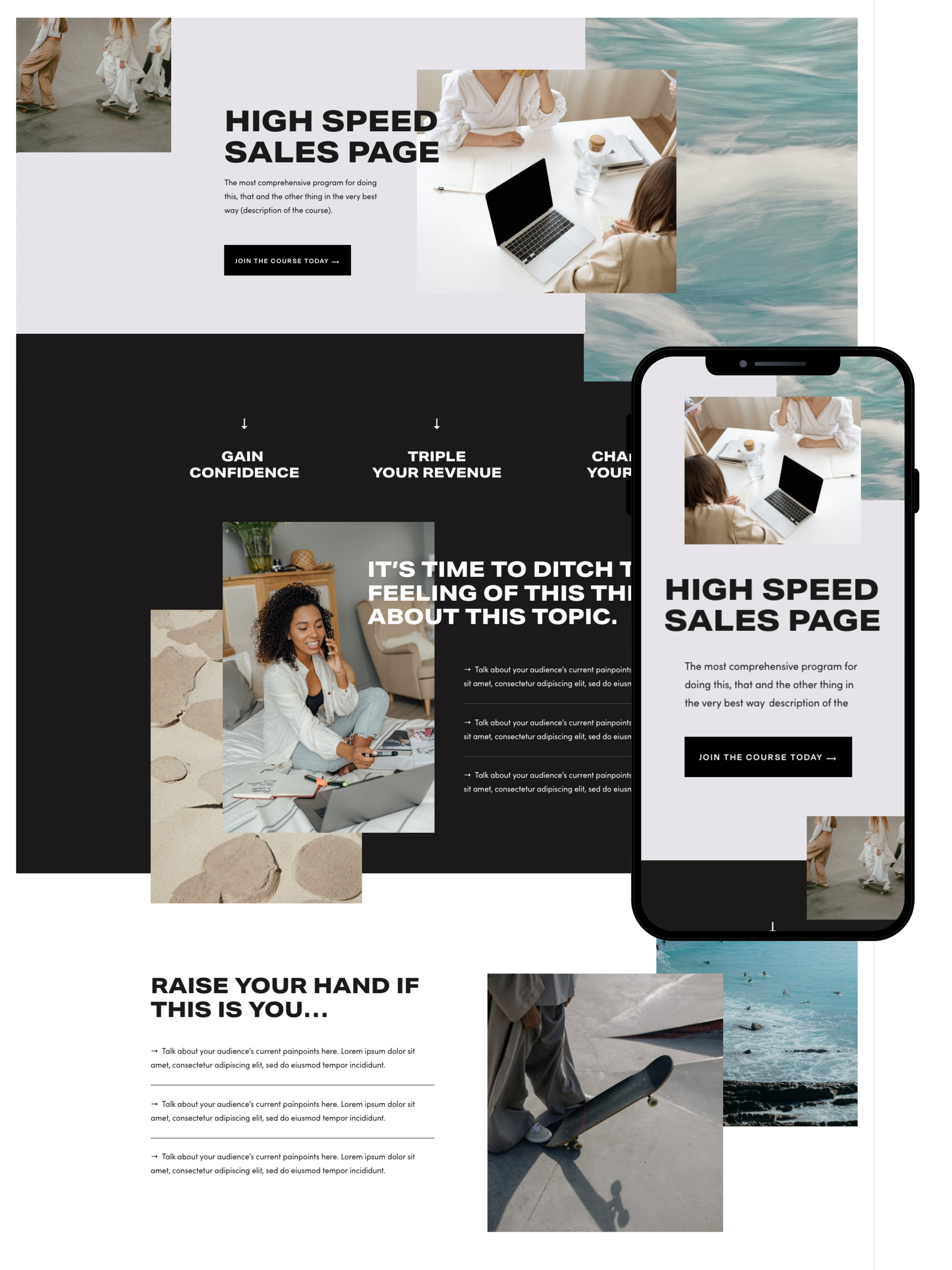 Sales Page Design | Elite Launch Design - Create in Seattle for Higher Conversions